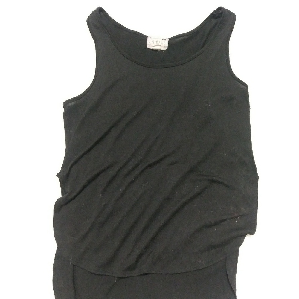 Black L.A. hearts hi low tank top